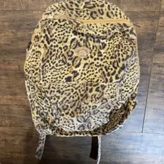 ヒョウ柄キャンバスリュック