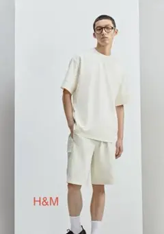 未使用タグ付き　Ｈ＆M ルーズフィットカーゴ　 ショートパンツ