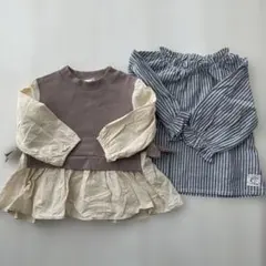 長袖トップス　２枚セット 90サイズ