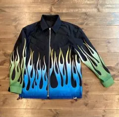 NIGO デザイン KENZO ファイヤーパターン　メンズ　リバーシブルブルゾンのサムネイル