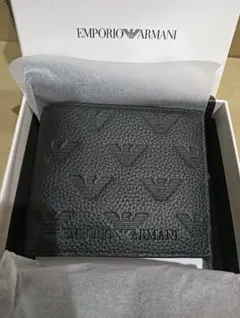 EMPORIO ARMANI エンポリオアルマーニ 二つ折り財布 ブラックのサムネイル
