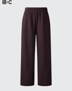 UNIQLO C スウェットワイドパンツ ワイン L