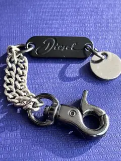 ★DIESEL　ディーゼル　チェーン　キーホルダー　バッグチャーム