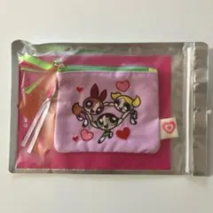 【flapper】パワーパフガールズ ダブルファスナーポーチ ラベンダー