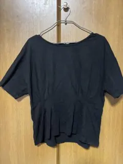 黒いフレアシルエットTシャツ Retrogirl