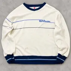 90s Wilson Vネックスウェット XL 襤褸 グランジ