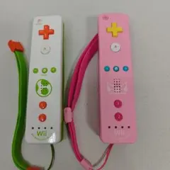 Wiiリモコンモーションプラス 2個セット　【ヨッシー、ピーチ】