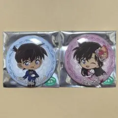 名探偵コナン sweets party 缶バッジ 工藤新一 毛利蘭