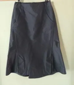 +j 黒 フレアスカート ポケット付き