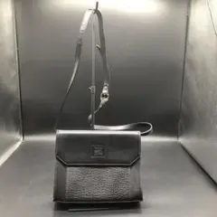 バーバリー ホースロゴレザー ショルダーバッグ ビンテージ ブラック