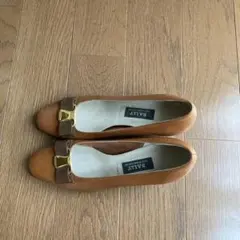 BALLY ブラウン リボン付きパンプス