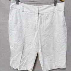 APT.9 ホワイト ショートパンツ 12 L〜XL相当 ひざ丈　ハーフパンツ