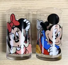 レトロ ディズニーカンパニー ミッキー & ミニー グラス 2個セット
