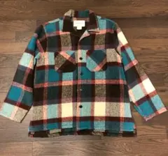 Melton　USA　メルトン社製　ウールジャケット　M　チェックのサムネイル