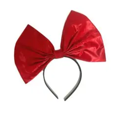 赤リボン カチューシャ デカリボン 仮装 アイドル コスプレ　 魔女の宅急便風