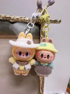 【ハンドメイド】可愛い ブブキーホルダー　2個セット　プレゼント付き