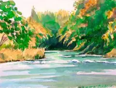 高橋一善 新緑の奥入瀬 額縁なし 油絵 現状品 高橋一善 新緑の奥入瀬 額縁なし 油絵 現状品 - メルカリ