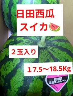 西瓜 スイカ 特大2玉入り 美味しい 21〜22 Kg - メルカリ