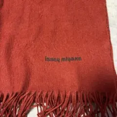 issey miyake イッセイミヤケ マフラー ウール100% 赤のサムネイル