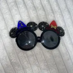【ディズニーサングラス】ミッキー型サングラス 魔法使い帽子付き