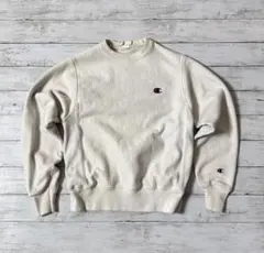 champion リバースウィーブmオフホワイトCロゴ刺繍メン