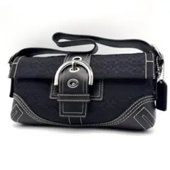 未使用級✨COACH コーチ ソーホー シグネチャー ワンショルダーバッグ 黒