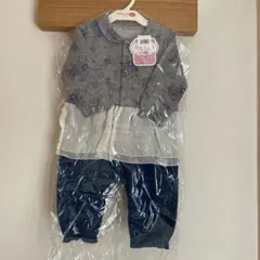 新品 未使用 Sweet girl 花柄 ロンパース 【80】