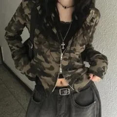 迷彩パーカー パーカー