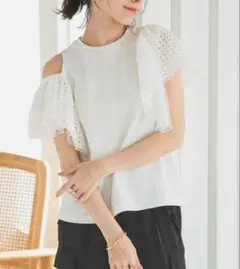 チュールレースアシメ Tee アシメT ドノバン donobanのサムネイル