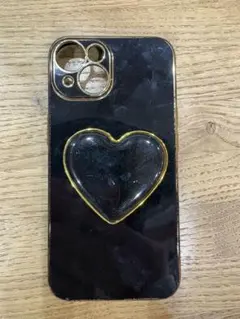 黒ハート スマホケース