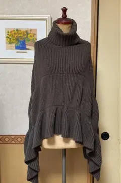 ニット ポンチョ