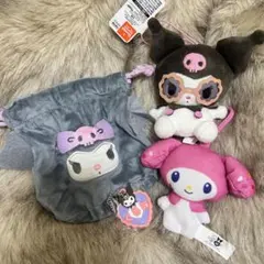 マイメロディ クロミ ぬいぐるみマスコット　巾着