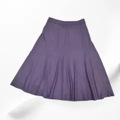 Reflect 上品 パープル フレアスカート 毛100% サイズ9