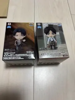 進撃の巨人 リヴァイ エレン　ミニフィギュア 2体セット
