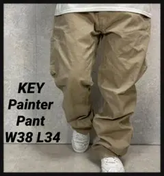 KEY キイ　ペインターパンツ　ワーク　グレー系　W38 L34のサムネイル
