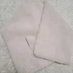 アイボリー モコモコ ネックウォーマー