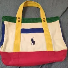 Polo Ralph Lauren マルチカラー キャンバスミニトートバッグのサムネイル