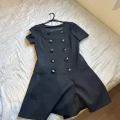 JILLSTUART ダブルフレアミニワンピース125-240045 黒Sサイズのサムネイル