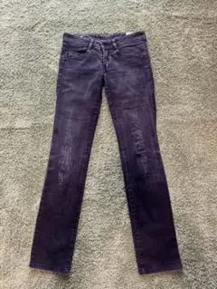 DIESEL ダークグレー ストレートデニム Iラインコーデ、Y2K、平成コーデ