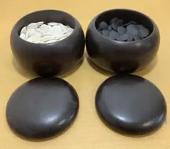 蛤碁石 那智黒 32号 白 173個 黒 183個 碁笥 囲碁 - メルカリ