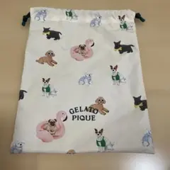 ジェラートピケ　巾着袋