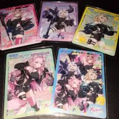 セブンイレブン限定 【ホロライブ秘密結社holox】クリアカード全５種セットのサムネイル