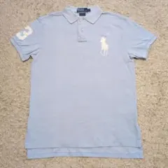ポロラルフローレン ビッグポニー ポロシャツ 水色