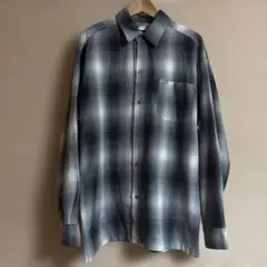 CALTOP オンブレチェック ネルシャツ 長袖　キャルトップ　サイズL