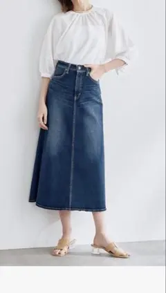 エドウィン　サムシング　デニム　ロング　スカート