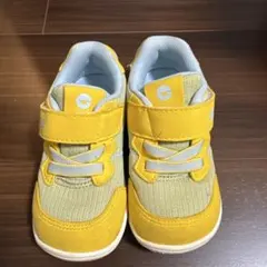 HI-TEC イエロー ベルクロ スニーカー 14.0cm