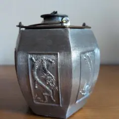 中国酒器 酒入 六角チロリ 錫製 骨董品 変色あり - メルカリ