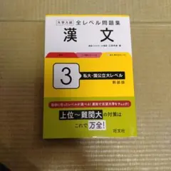 大学入試 全レベル問題集 漢文 3 私大標準レベル