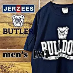 C79【JERSEYS】プリントTシャツ【メンズM】ネイビー