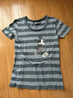 Disney ミッキー ボーダー Tシャツ Mサイズのサムネイル